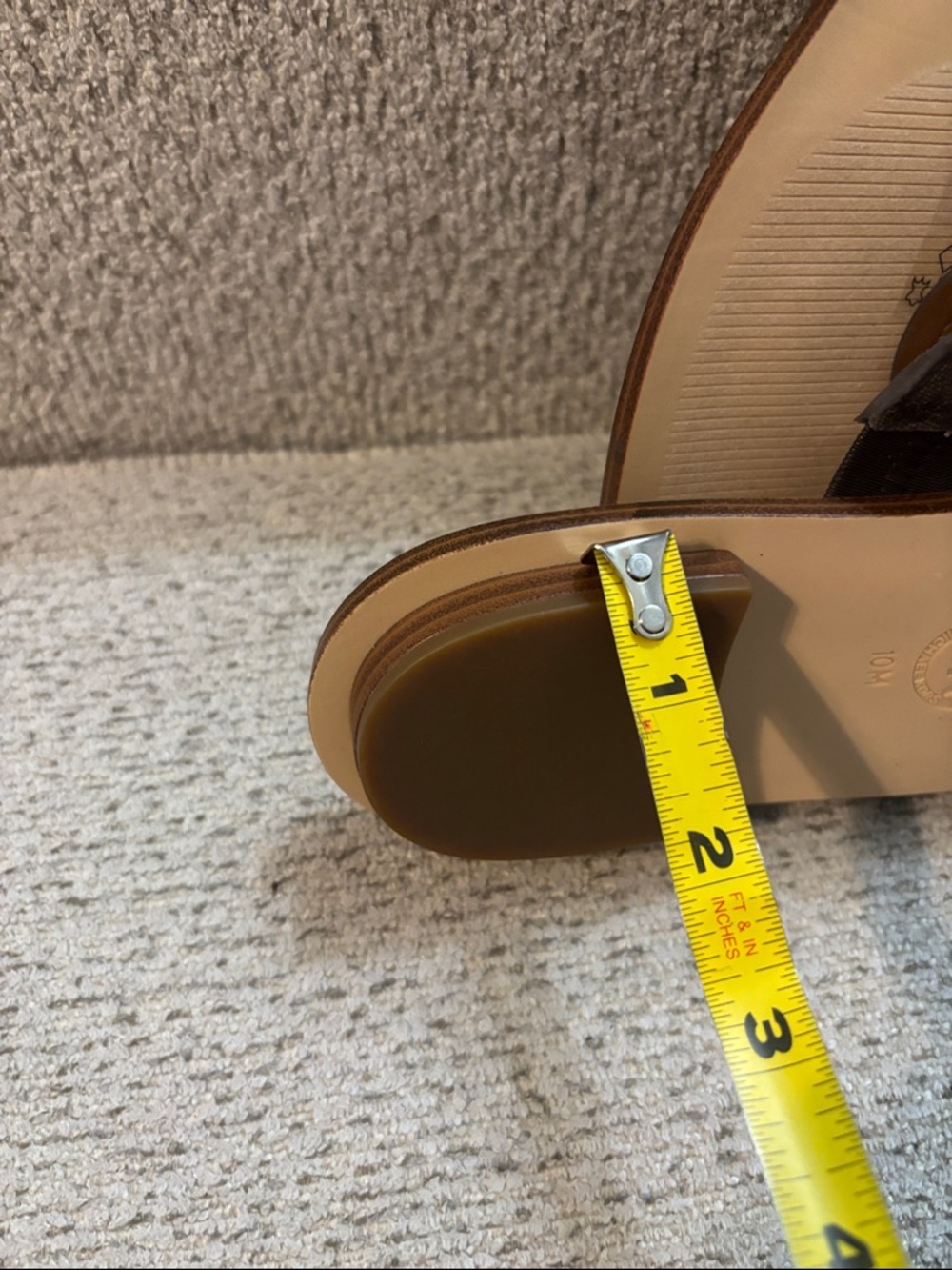 Michael Kors Brown Logo Thong Sandals - Picture 6 of 8